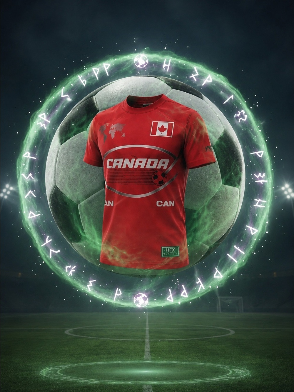 Team Canada Red Soccer Tshirt - Official